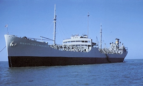 USNS Mission San Francisco T-AO-123 date and location unknown