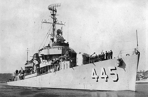 USS Fletcher DDE-445 Location Unknown 1950