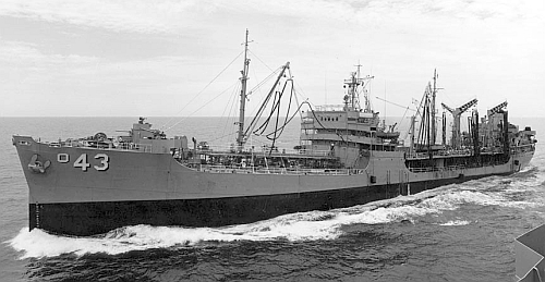 USS_Tappahannock (AO-43) South China Sea 1 August, 1969