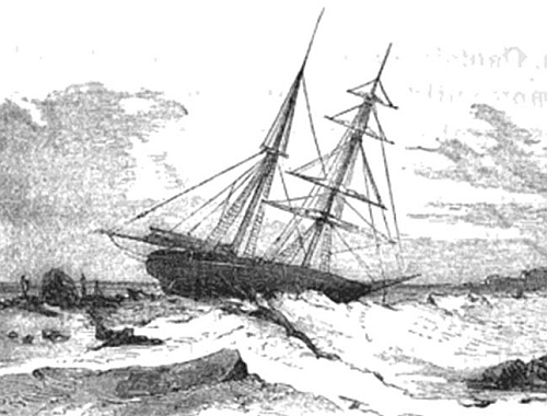 USS Advance In The Ice,  26th September, 1850
