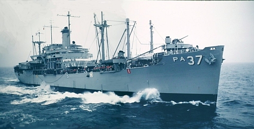 USS Cavalier APA-37 Off Hong Kong, 1959