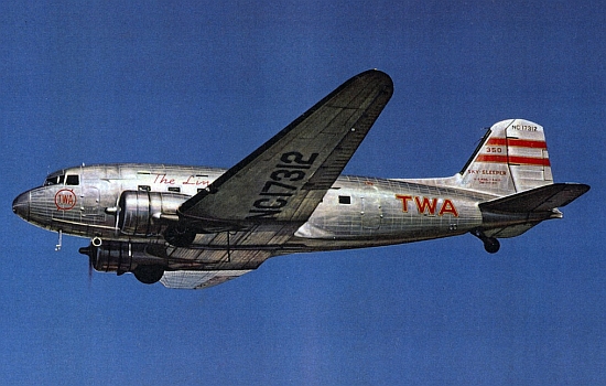 TWA DC-3 circa 1950s