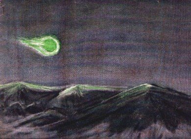 LaPaz Green Fireball Painting